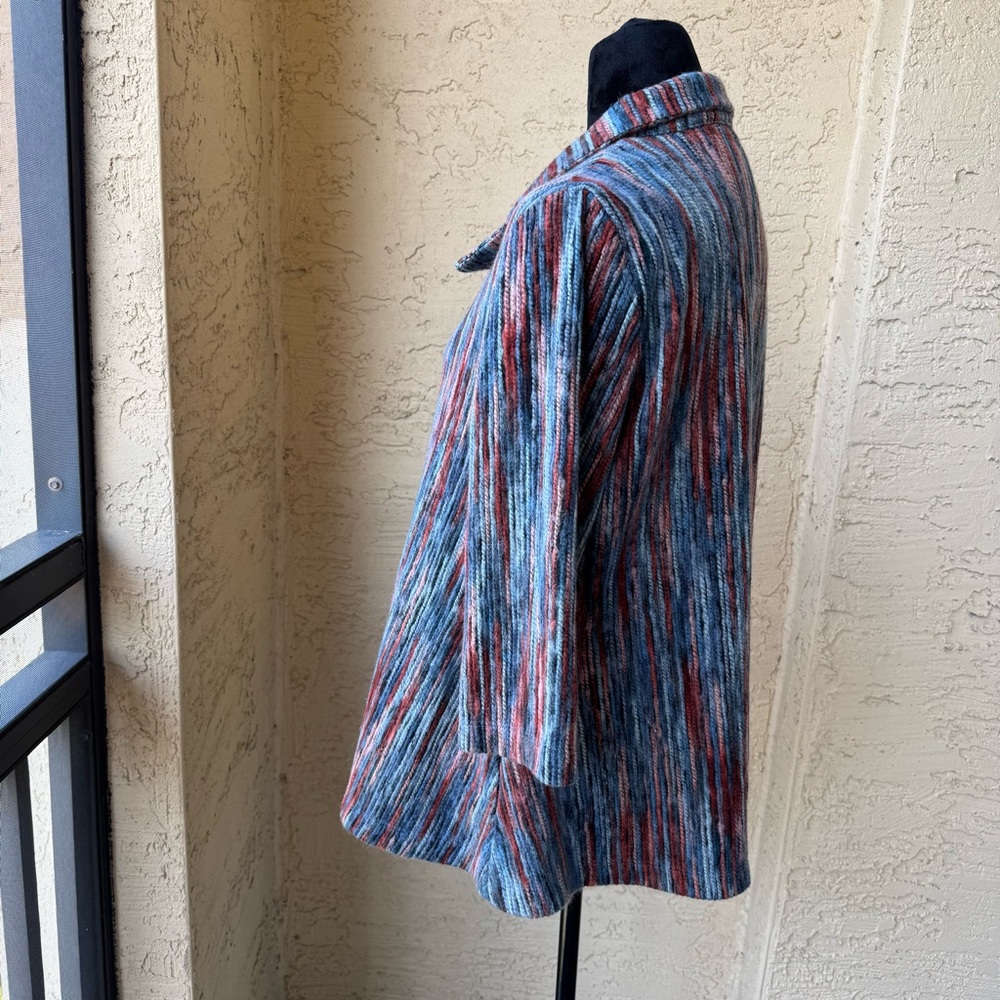 Multiples Multicolor Button Front Jacket Sz Ps Co… - image 3